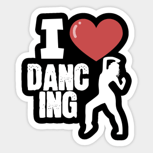 I love dancing women Sticker